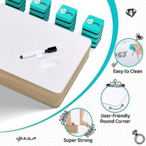 迷你双面小白板20件套(9×12寸/含笔擦笔夹) 48%OFF