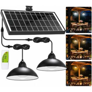 intelamp Solar Shed Light Indoor Outdoor, Dual Lamp for Barn, Gazebo, Shop -45%