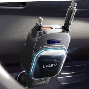 LISEN 96W四合一伸缩车载充电器 64%OFF