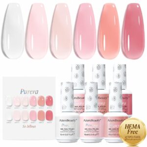 6色15ml免HEMA果冻纯色凝胶甲油套装 50%OFF