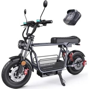 成人电动滑板车(带座/1500W/35mph/45英里续航/真空胎/双减震/碟刹) 55%OFF