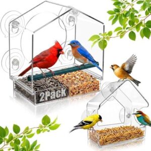 2件装窗式鸟食器强力吸盘  47%OFF