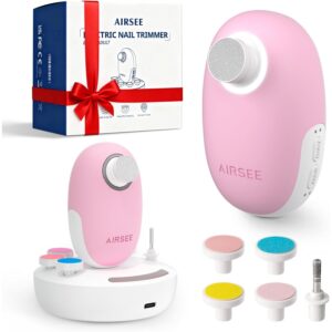 AIRSEE高级新生儿礼品，电动婴儿指甲锉，无线安全婴儿指甲修剪器 -50%