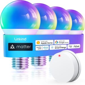 Matter智能灯泡4只装(WiFi/RGBTW） 50%OFF