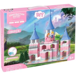 公主城堡积木套装(286片/女孩6-12岁/粉色/STEM） 50%OFF