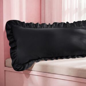 Bedsure 荷叶边抱枕套、长款荷叶边枕头  20" x 54" -57%