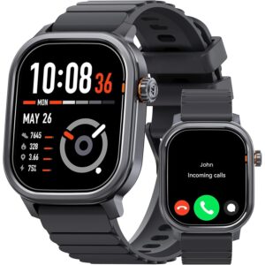 KOSPET Pulse Smart Watches for Men, Bluetooth Call/Answer, 25 Days Battery Life, 1.96 inch AMOLED, 24/7 Heart Rate & Sleep Monitoring, Compatible for Android & iOS, for Men -50%