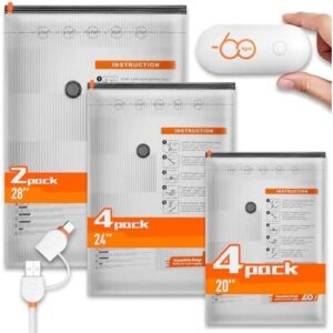真空压缩袋10件套(USB+Type-C泵/3尺寸) 50%OFF