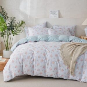 被套 King 花卉奢华软拉丝超细纤维纱布 三件套床品套装  50%OFF