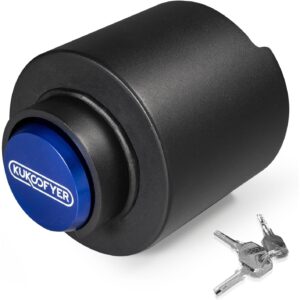 Kukoofyer 2026 Upgraded Trailer Lock Fits 2-5/16 Inch Coupler, Heavy Duty Trailer Hitch Locks, Anti-Theft Trailer Coupler Lock for RV | Cargo | Camper | Dump Trailer (Blue) -50%