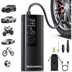 Motorenbau 轮胎充气器便携式空气压缩机-150PSI 带数字压力表 -67%