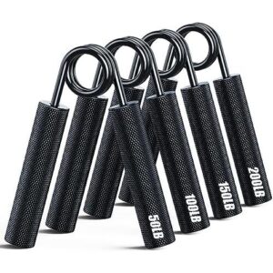 四档金属握力器套装50-200磅，防滑练手力康复训练 45%OFF