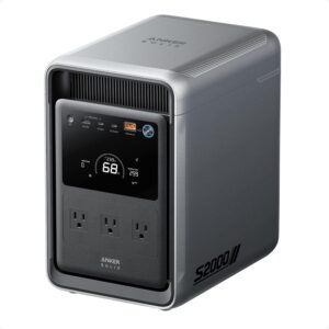 Anker SOLIX S2000 便携式电站 家用 1500W 太阳能发电机 长达 35 小时冰箱备用 010Wh -50%