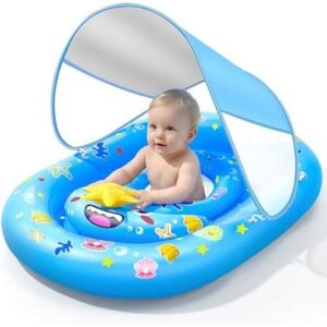 带遮阳棚婴儿游泳浮圈 57%OFF