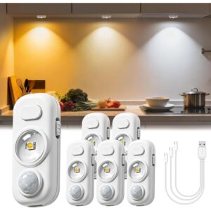 乐活 6 件装迷你可充电运动传感器 LED 冰球灯 -57%