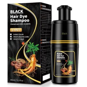 3合1天然黑发染发洗发露 52%OFF