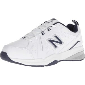 New Balance 男士608 V5休闲舒适交叉训练鞋，白色/藏青色，6.5 -71%