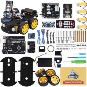 ELEGOO UNO R3 智能机器人汽车套件 V4 适用于 Arduino 机器人 -44%