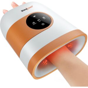 SHINE WELL 热压手部按摩器 用于关节炎和腕管缓解的无绳电动手部按摩器 深揉手指手掌手腕按摩 -56%