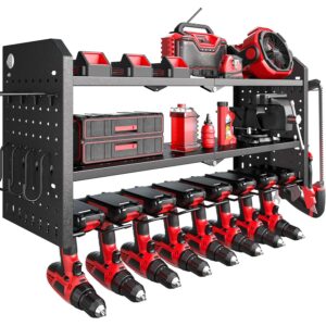Nacial 电动工具整理器壁挂式安装 8 个钻架壁挂式安装 12 个 -50%