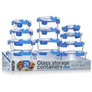 Bakken Glass Containers/24件密封盒 19%OFF