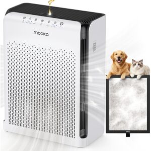 MOOKA M200L 家用宠物空气净化器大房间 2200 平方英尺 带 ECO 模式 2200ft -48%