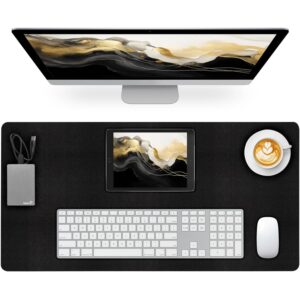 Meetcolor 皮革桌垫垫 防滑黑色桌垫 23.6 英寸 x 13.7 英寸 -54%