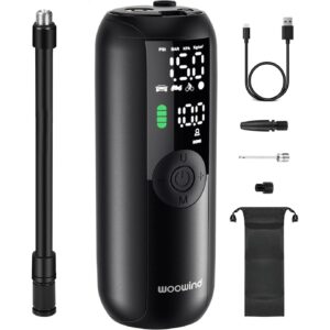 Woowind 自行车泵便携式空气压缩机 150PSI 快速充气空气泵 -50%