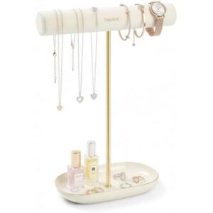 Saydear Velvet T-Bar Jewelry Holder Organizer 56%OFF