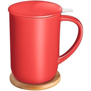 带滤片杯盖陶瓷泡茶杯 50%OFF