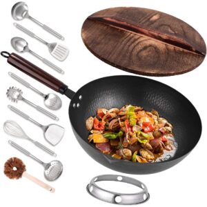 Leidawn 12.8英寸碳钢炒锅11件套 44%OFF