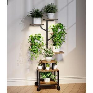 Plant Stand/7层金属木制可调花架 56%OFF