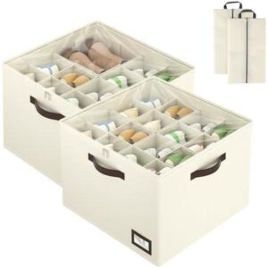 OIAHOMY 2 件装衣柜鞋收纳盒 58%OFF