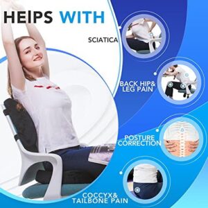 记忆棉护腰坐垫套装 (人体工学可拆洗久坐护臀腰) 34%OFF