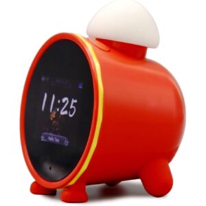 AI 时钟智能时钟与 ChatGPT、WiFi Connect 语音助手声音时钟闹钟 带 2.8 英寸唤醒闹钟 适合幼儿和儿童 -50%