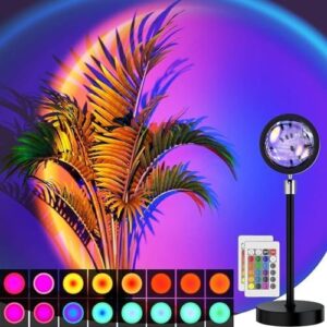 Sunset Lamp/4模式360°旋转投影灯 47%OFF