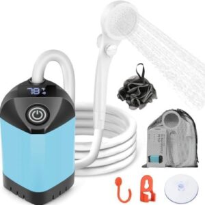 充电户外便携淋浴器(三档出水防水可洗车洗宠物露营用) 40%OFF