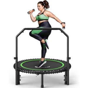 成人弹力静音蹦床 (可调节扶手室内外通用) 40%OFF