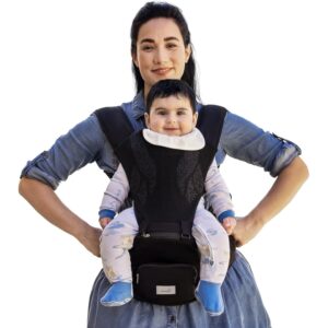 Grownsy Safety-Certified 3D Knit Baby Carrier Newborn to Toddler, Black -60%