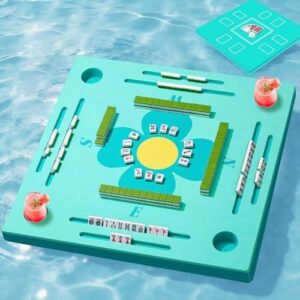 水上漂浮棋牌桌(双面防水/带杯架多棋牌适用) 59%OFF