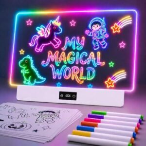 TAEMVV 16 英寸儿童 LED 绘图板 8 色 3 种动态模式 85%OFF