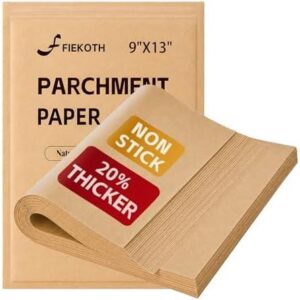 9×13寸未漂白烘焙油纸100张(适配烤盘空气炸锅蒸烤多用) 30%OFF