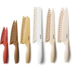 CAROTE刀具套装，12件厨房刀具套装，6把不锈钢刀 -36%