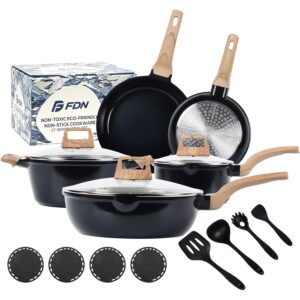 FDN 16 件钛锅碗瓢盆套装 16Pcs -50%