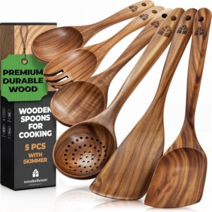 Wooden 烹饪用木勺 – 木制厨房用具套装 -52%
