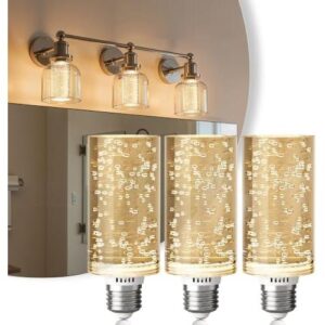 5W可调光E26LED灯泡3只，3000K适配多款灯具 50%OFF