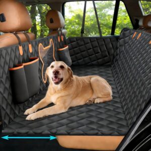 Geotick Back Seat Extender for Dogs, Large Space, Hard Bottom Car Seat Cover, Waterproof Back Seat Pet Cover, Dog Hammock for Car, Backseat Protector for Car SUV  -0%