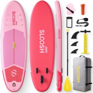 SLOOSH Inflatable Stand Up Paddle Board, 10'6" Paddle Boards with Premium Accessories, Non-Slip EVA Deck, Ultra-Light Carry Bag Pump, Purepad SUP for Youth & Adults of All Skill Levels, Sunset Pop -57%
