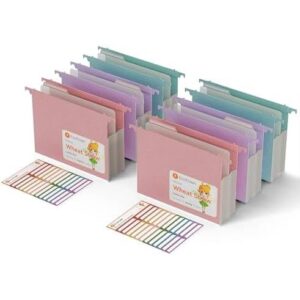 大容量麦秆悬挂文件夹 (加固加宽六件装办公文件收纳) 50%OFF