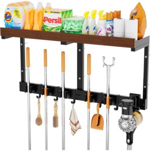 壁挂清洁工具收纳架 46%OFF